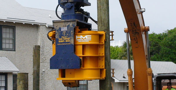 Large yellow construction winch
